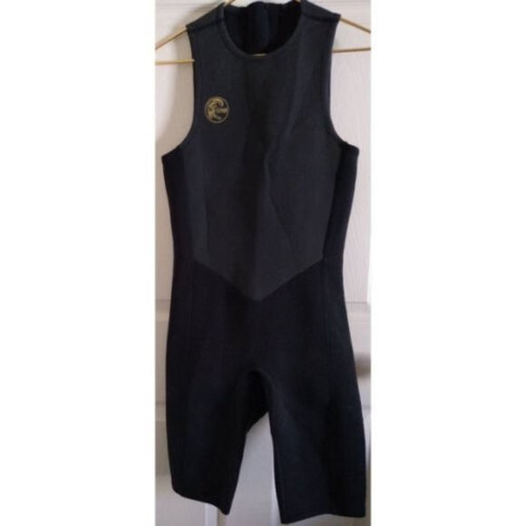 O'NEILL Mens 2MM Neoprene BACK ZIP SLEEVELESS SPRING WETSUIT Small Black Shorty